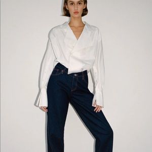zara lapel bodysuit